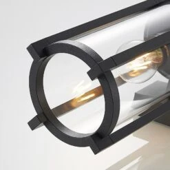 Lucande Brienne Außenwandleuchte, Glasschirm, Rund -Lucande 9616165 5