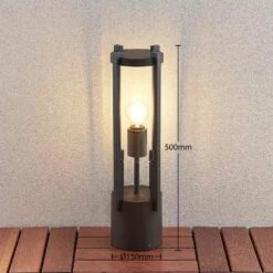 Lucande Brienne Sockelleuchte Aus Aluminium 11 Lucande Brienne Sockelleuchte Aus Aluminium -Lucande 9616166 3