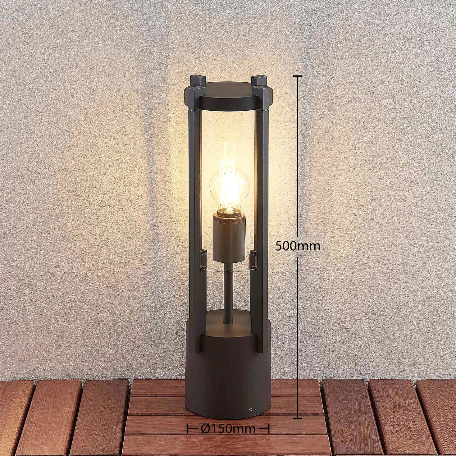 Lucande Brienne Sockelleuchte Aus Aluminium 4 Lucande Brienne Sockelleuchte Aus Aluminium – Bild 4