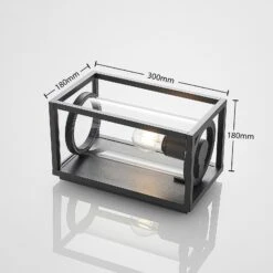 Lucande Brienne Außenwandleuchte, Aluminium, Eckig -Lucande 9616168 3