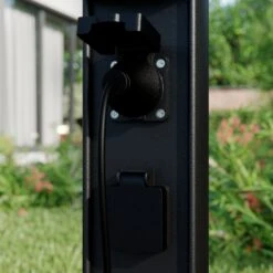 Lucande Corban Sockelleuchte Mit Zwei Steckdosen -Lucande 9616172 4