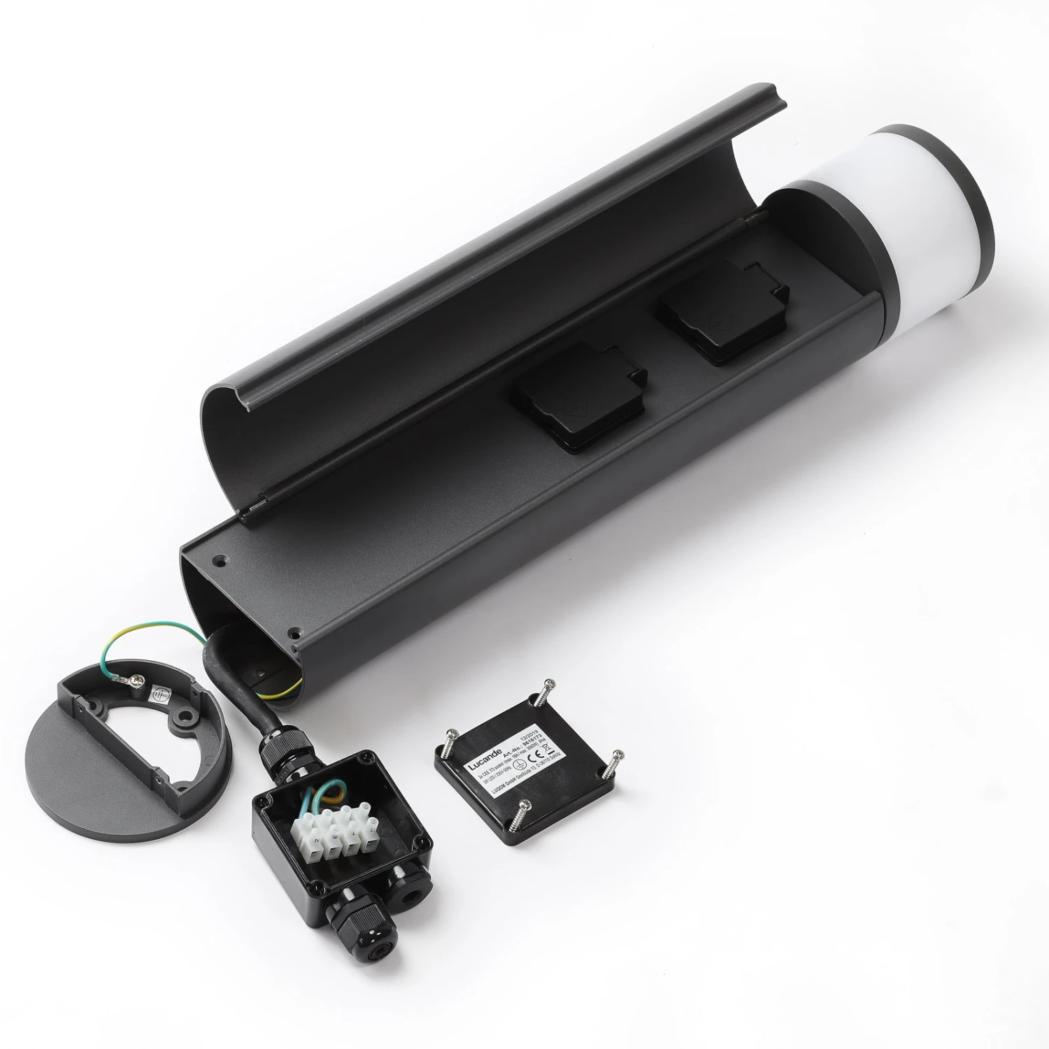 Lucande Corban LED-Sockelleuchte, Tür + Steckdosen 8 Lucande Corban LED-Sockelleuchte, Tür + Steckdosen – Bild 8