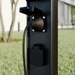 Lucande Corban LED-Sockelleuchte Mit 2 Steckdosen -Lucande 9616174 4