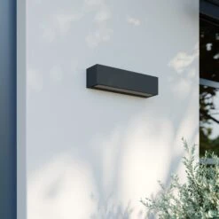 Lucande Lengo LED-Wandlampe, 25 Cm, Grafit, 1-fl. 9 Lucande Lengo LED-Wandlampe, 25 Cm, Grafit, 1-fl. -Lucande 9616208 2