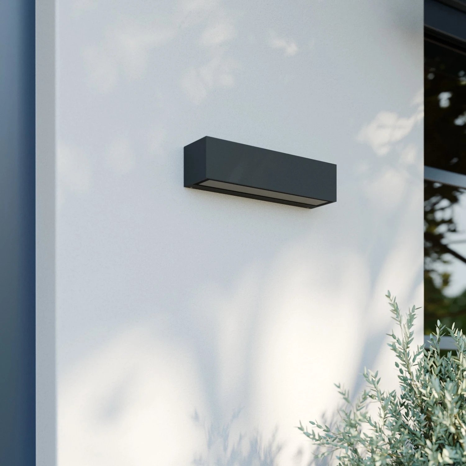 Lucande Lengo LED-Wandlampe, 25 Cm, Grafit, 1-fl. 3 Lucande Lengo LED-Wandlampe, 25 Cm, Grafit, 1-fl. – Bild 3