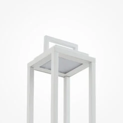 Lucande Mirina LED-Außenlaterne, Akku, USB, Weiß -Lucande 9616218 3