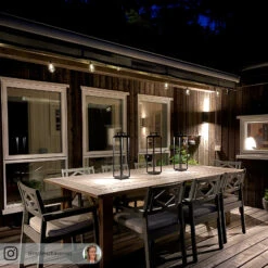 Lucande Elaja LED-Außenlaterne, Akku, USB, Schwarz -Lucande 9616221 15