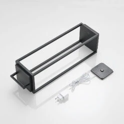 Lucande Elaja LED-Außenlaterne, Akku, USB, Schwarz -Lucande 9616221 8