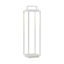 Lucande Elaja LED-Außenlaterne, USB, Weiß -Lucande 9616222 4