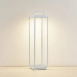 Lucande Elaja LED-Außenlaterne, USB, Weiß -Lucande 9616222 6