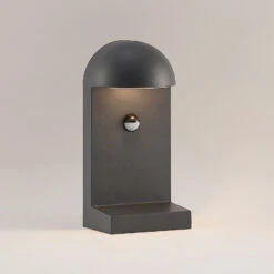 Lucande Jasmia Sensor-Außenwandlampe, Dunkelgrau -Lucande 9616279 5