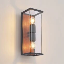 Lucande Elwin Wandleuchte, Eckig, Zweiflammig -Lucande 9616291 4