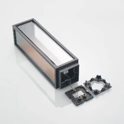 Lucande Elwin Sockelleuchte, Eckig, Alu, 50 Cm 17 Lucande Elwin Sockelleuchte, Eckig, Alu, 50 Cm -Lucande 9616292 8