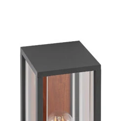 Lucande Elwin Sockelleuchte, Eckig, Alu, 35 Cm -Lucande 9616293 6