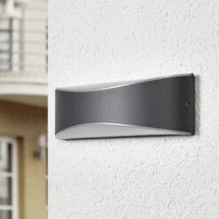 Lucande LED-Außenwandleuchte Akira, Anthrazit -Lucande 9617034 1