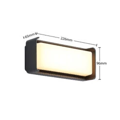 Lucande Babet LED-Außenwandleuchte -Lucande 9617072 6