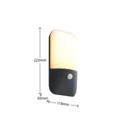 Lucande Bazilea LED-Sensor-Außenwandleuchte -Lucande 9617078 6