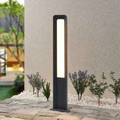 Lucande Secunda LED-Pollerleuchte, Höhe 80 Cm -Lucande 9617084 2