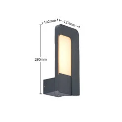 Lucande Secunda LED-Außenwandleuchte -Lucande 9617085 4