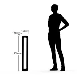 Lucande Habsa LED-Wegeleuchte, Höhe 80 Cm -Lucande 9617089 3