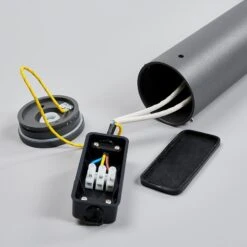 Lucande LED-Wegelampe Tomas, Dunkelgrau -Lucande 9618127 7