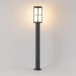 Lucande Kelini Wegeleuchte, 90 Cm, Dunkelgrau -Lucande 9618151 2