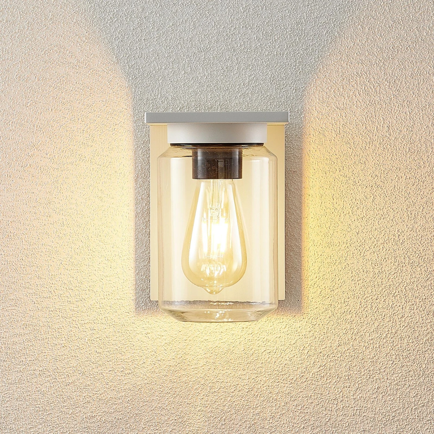 Lucande Semka Außenwandleuchte, Weiß 4 Lucande Semka Außenwandleuchte, Weiß – Bild 4