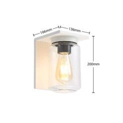 Lucande Semka Außenwandleuchte, Weiß 15 Lucande Semka Außenwandleuchte, Weiß -Lucande 9618154 6