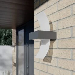 Lucande Gebogene LED-Außenwandleuchte Skadi -Lucande 9619021 2