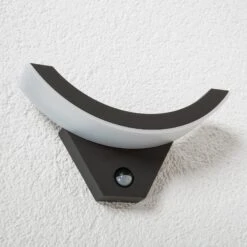 Lucande LED-Außenwandleuchte Half Mit Bewegungssensor -Lucande 9619027 5