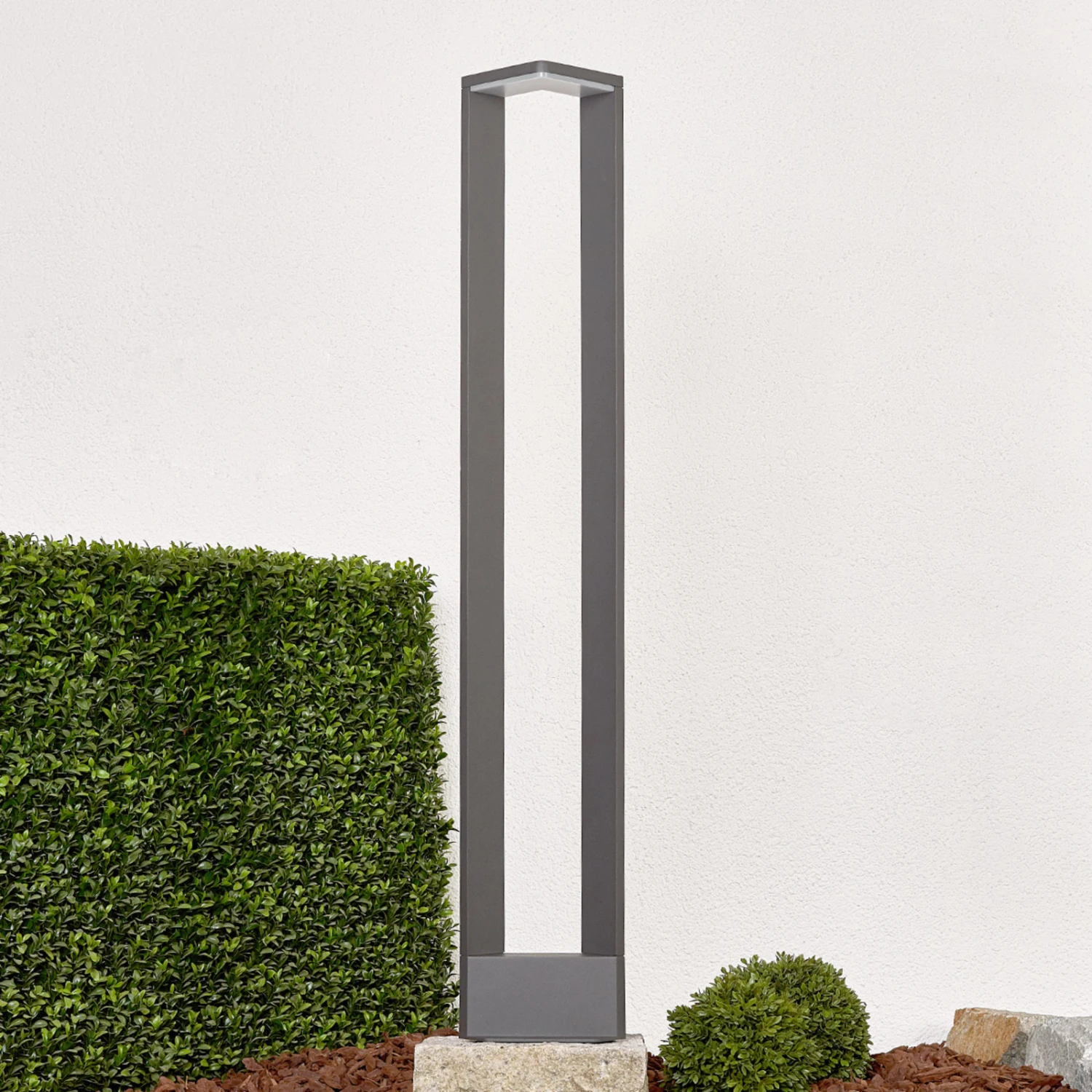 Lucande Topmoderne LED-Wegelampe Jeny In Dunkelgrau 2 Lucande Topmoderne LED-Wegelampe Jeny In Dunkelgrau – Bild 2