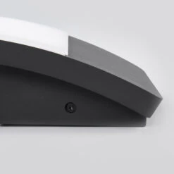 Lucande Gewölbte LED-Außenwandleuchte Siara, Dunkelgrau 15 Lucande Gewölbte LED-Außenwandleuchte Siara, Dunkelgrau -Lucande 9619093 6