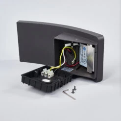 Lucande Gewölbte LED-Außenwandleuchte Siara, Dunkelgrau 17 Lucande Gewölbte LED-Außenwandleuchte Siara, Dunkelgrau -Lucande 9619093 8