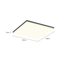 Lucande Quadratische LED-Deckenleuchte Henni Für Außen -Lucande 9619113 4