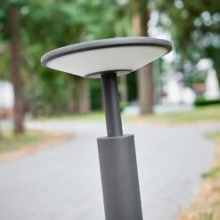 Lucande Anthrazitfarbene LED-Wegeleuchte Fenia -Lucande 9619131 5