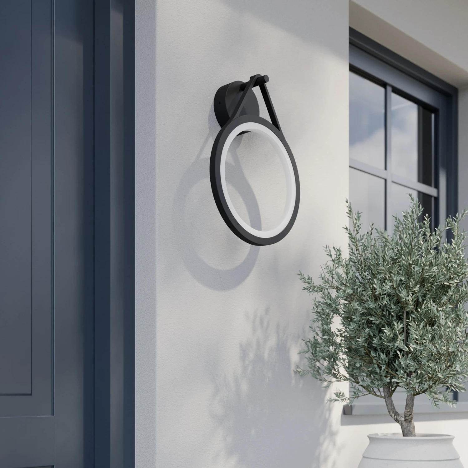 Lucande LED-Außenwandleuchte Mirco, Ringförmig, IP65 3 Lucande LED-Außenwandleuchte Mirco, Ringförmig, IP65 – Bild 3