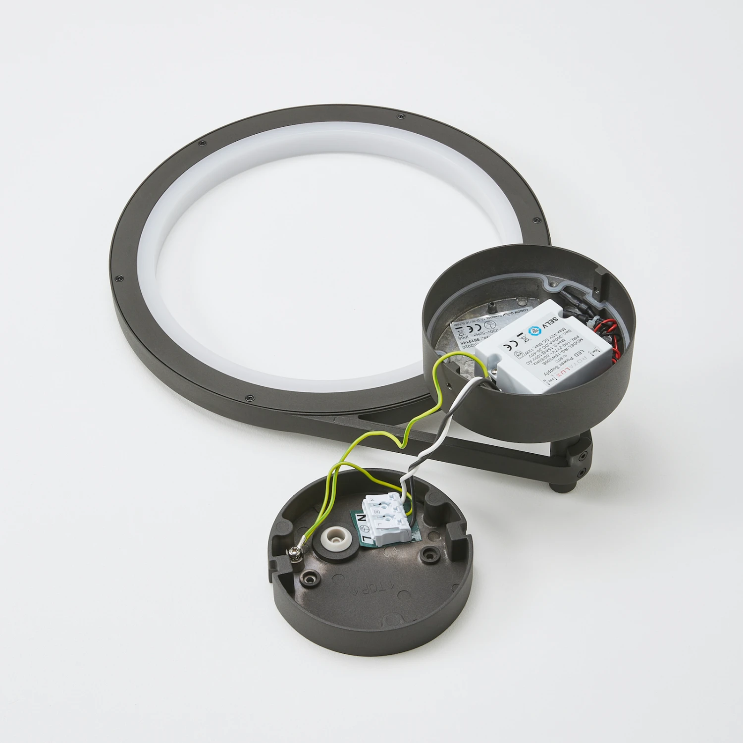 Lucande LED-Außenwandleuchte Mirco, Ringförmig, IP65 9 Lucande LED-Außenwandleuchte Mirco, Ringförmig, IP65 – Bild 9