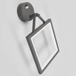 Lucande LED-Außenwandlampe Mirco M. Bewegungsmelder, Eckig -Lucande 9619148 4