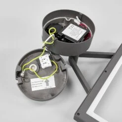 Lucande LED-Außenwandlampe Mirco M. Bewegungsmelder, Eckig -Lucande 9619148 8