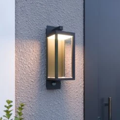 Lucande LED-Außenwandlampe Mit Bewegungsmelder