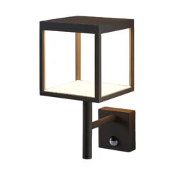 Lucande LED-Außenwandleuchte Cube, Graphit, Mit Sensor -Lucande 9619160 2