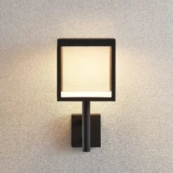 Lucande LED-Außenwandleuchte Cube, Graphit, Mit Sensor -Lucande 9619160 3