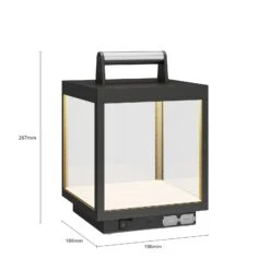 Lucande LED-Tischleuchte Cube Für Außen, Akkubetrieb -Lucande 9619161 6