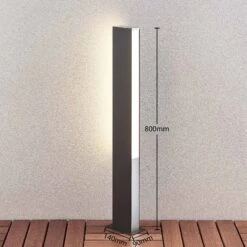 Lucande Aegisa LED-Wegeleuchte, 80 Cm -Lucande 9619184 5