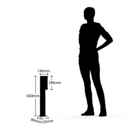 Lucande Jokum LED-Wegelampe, IP54, 60 Cm, Sensor -Lucande 9619229 6