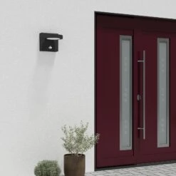 Lucande Belna LED-Außenwandlampe, Grafit, Sensor -Lucande 9619254 3