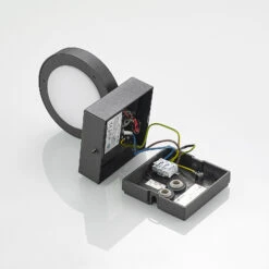 Lucande Belna LED-Außenwandlampe, Grafit, Sensor -Lucande 9619254 9