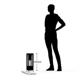 Lucande Kalisa Sockelleuchte, Eckig, E27 -Lucande 9619296 6