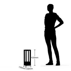 Lucande Kalisa LED-Sockelleuchte, Eckig -Lucande 9619297 6