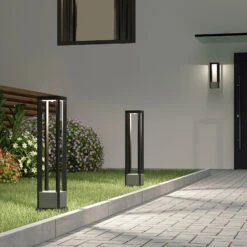 Lucande Kalisa LED-Wegeleuchte, Eckig -Lucande 9619299 2